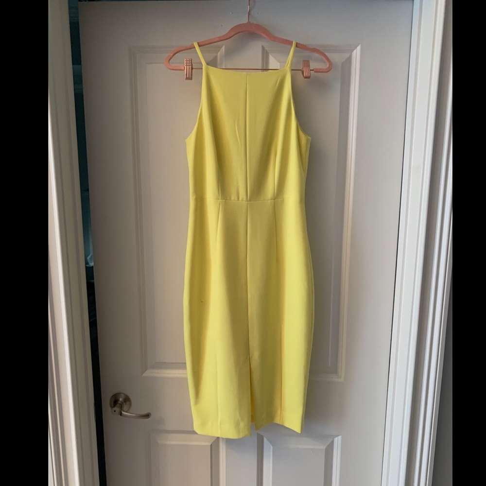 H&M yellow Midi dress Size 6